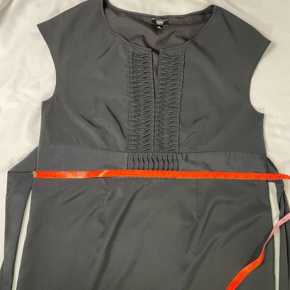 Mossimo Lightweight Sheath Dress Black Short Cap Sleeves Tie Back Size XL - Picture 6 of 10